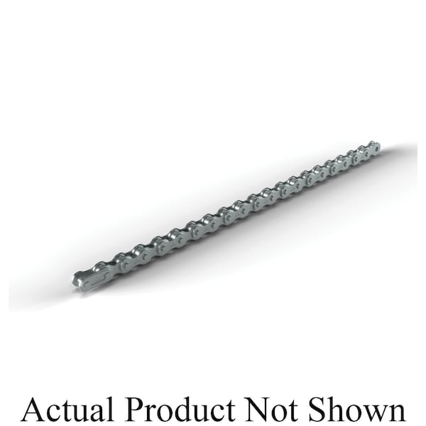 Hkk Chain Riveted Single Pitch Roller chain, 50 ft OAL, 1/2 P, 0.306 Dia x 1/4 in W Roller, 304 SS SR041R1B - main