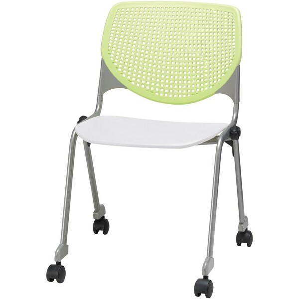 Kfi Poly Stack Chair, Lime Gn Back CS2300-BP14-SP08 - main