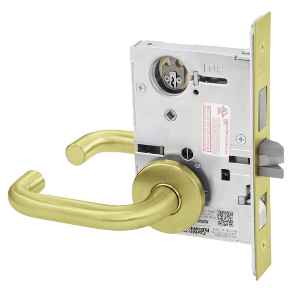 Corbin Russwin Entrance or Apartment Mortise Lock, LW Lever, A Rose, Satin Chrome ML2048 LWA 626 LC - main