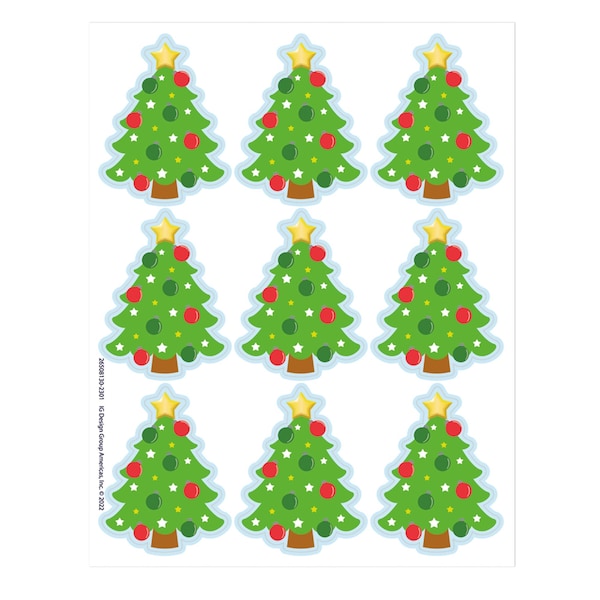 Eureka Christmas Tree Giant Stickers, 36-Piece Set, 12PK 650813 - main