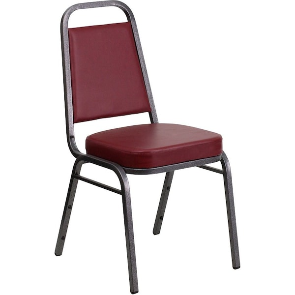 Flash Furniture Hercules Banquet Chair, 17-1/2 in W 20-1/4" L 36" H, Vinyl Seat FD-BHF-1-SILVERVEIN-BY-GG - main