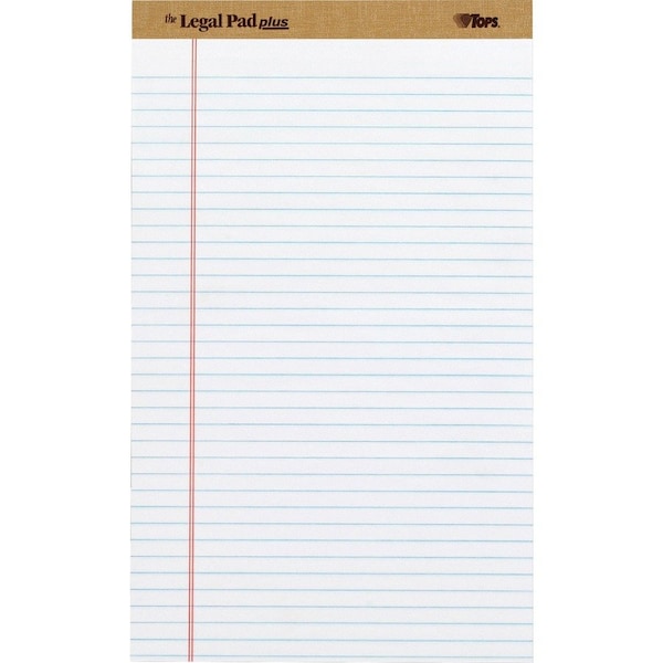 Tops inTHE LEGAL PADin PERFORATED PADS, WIDE/LEGAL RULE, 8.5 X 14, WHITE, 50 SHEETS, DOZEN 71573 - main