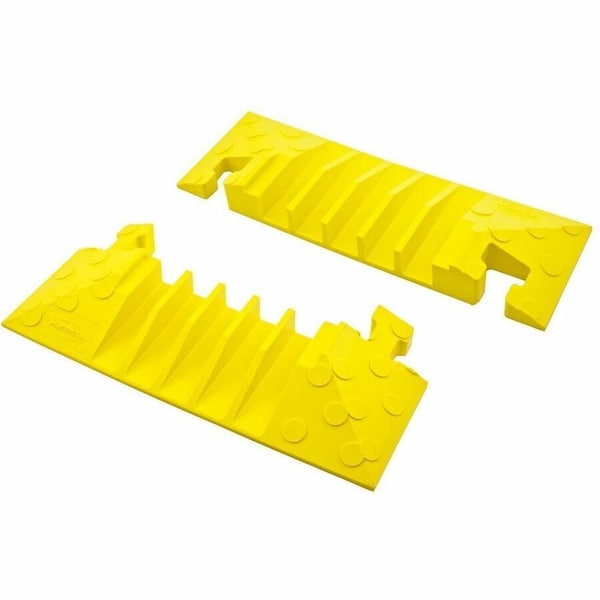 Hubbell Wiring Device-Kellems Cable Protector End Cap, 2-3/8 in H, 5-1/4 in, 7-1/2 in L, 20 in W, 5 Channel, Polyurethane, Yellow HBLTT5ECB - main