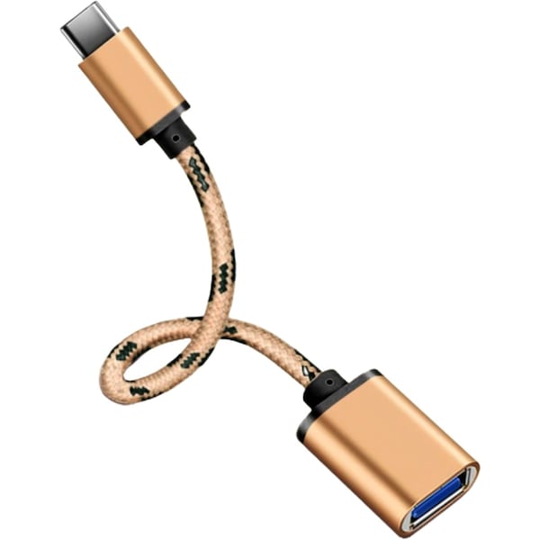 Sanoxy Type C USB-C 3.1 Male To USB 3.0 Type A Female OTG Converter Adapter Cord Cable Gold PPT-194404831417-GLD - main