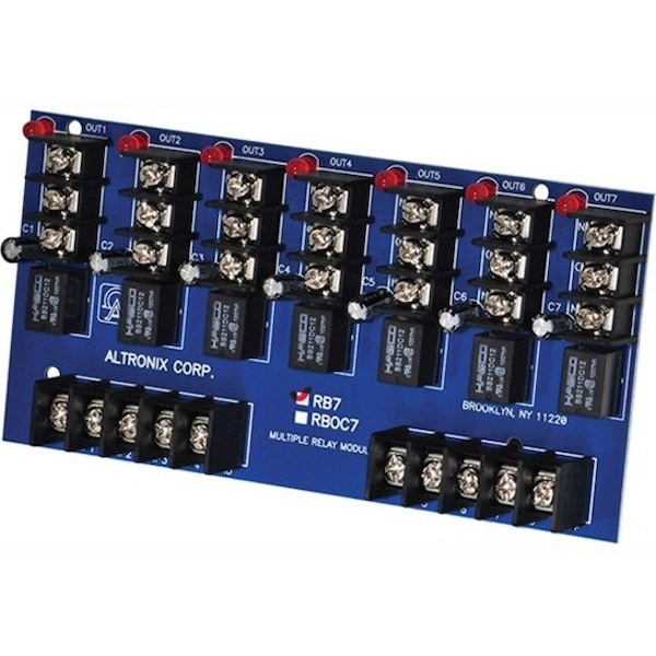 Altronix Tra Sensitive Relay Module 7OUTPut, Relay, - RB7 - main