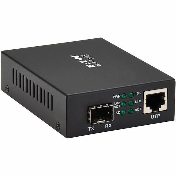 Eaton TRIPP LITE SERIES 10 GB SFP+ TO RJ45 ETHERNET MEDIA CONVERTER - 850 NM AND 1310 N786-001-SFP - main