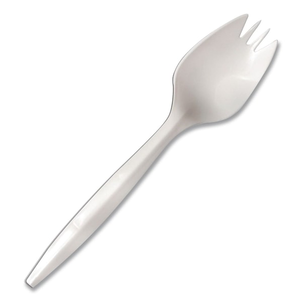 Berkley Square Mediumweight Polypropylene Cutlery, Spork, White, 1000PK 1015000 - main