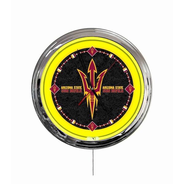 Holland Bar Stool Arizona State University Pitchfork 16 LED Wall Clock ClkL16 - main