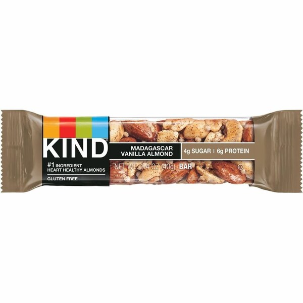 Kind Nuts and Spices Bar, Madagascar Vanilla Almond, 1.4 oz, PK12 17850 - main