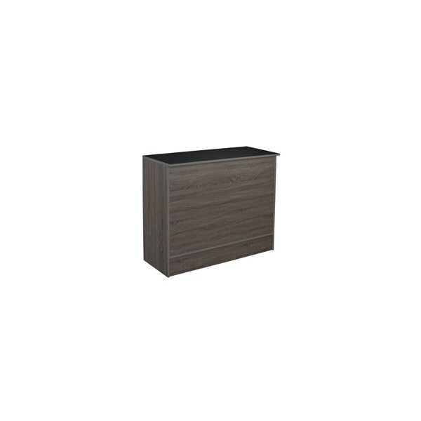 Specialty Store Services Dark Gray Laminate 48 Inch Retail Cash Register Checkout Service Counter 3436RD - main