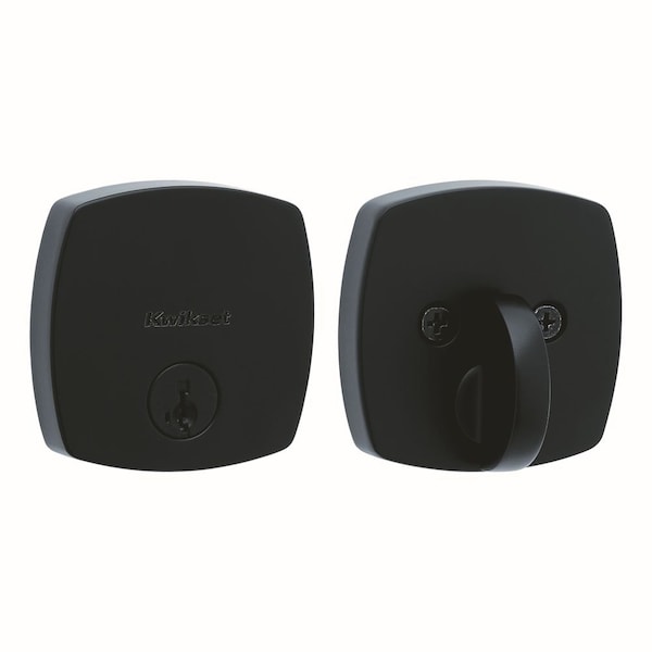 Kwikset Residential Deadbolts Single Cylinder Reversible Matte Black 258MDT-514S.STRKP - main