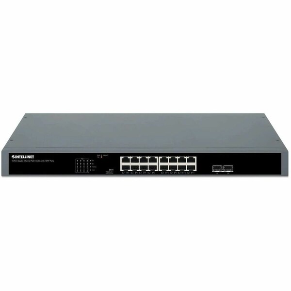 Intellinet Network Solutions Intellinet 16-Port Gigabit Ethernet PoE+ Switch with 2 SFP Ports 561983 - main