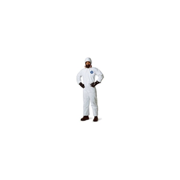 Ors Nasco Hooded Disposable Coveralls, Zip Close, White, XXL , 25PK Ty127swh2x002500 - main