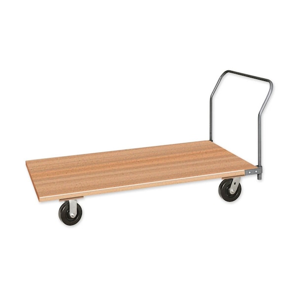 Pucel Hardwood Platform Truck, 34 in W x 48 in L x 10 in H, Putty WPT-3448-PW - main