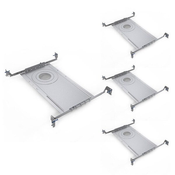 Bulbrite Pack of 4 24 Metal Mounting Bracket for 3/4/6 Recessed Downlights, 4PK 862660 - main