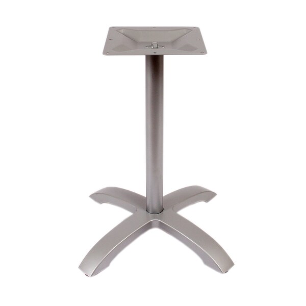 Bfm Seating Bali Table Base - Weighted Cast Aluminum - Powder Coated Silver PHTB2626SV - main