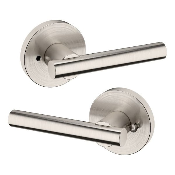 Baldwin Baldwin Preconfigured 5137 Lever with 5146 Rose Privacy Lock with 2-3/8in Backset and Full Lip 5137056PRIV - main
