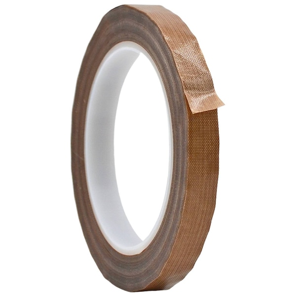 Wod Tape TFE28SW PTFE Fiberglass Cloth Teflon Tape Self Wound: 1/2 in. x 36 yds, 72PK WOD TFE28SW-00500-72-36-BRO - main