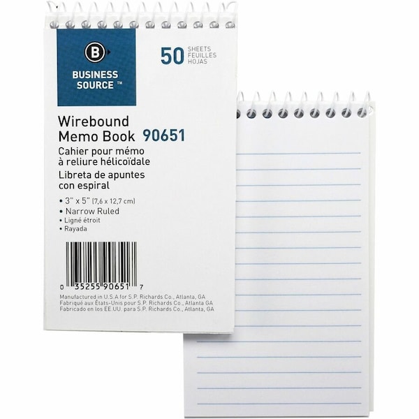 Business Source Book, Memo, End-Open, 3X5, We BSN90651 - main