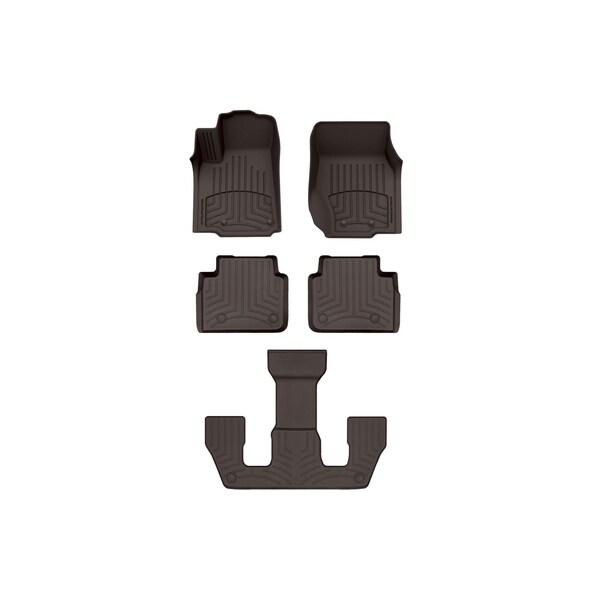 Weathertech Cocoa, Front and Rear and Rear FloorLiner HP 471696-1-2-3IM - main