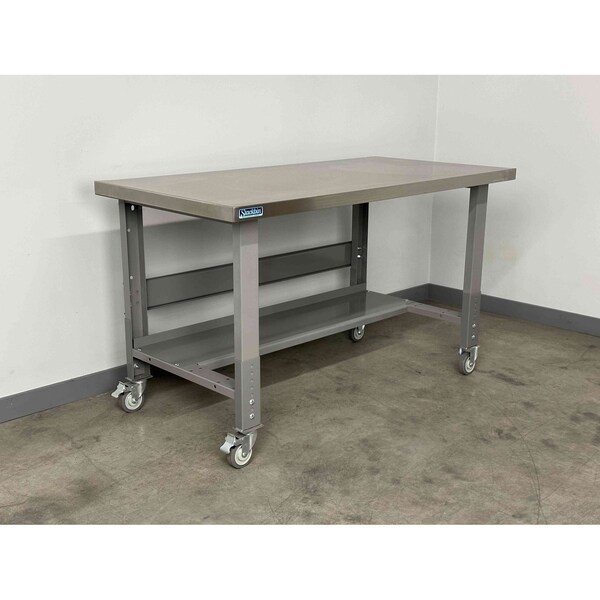 Stackbin Workbench, Mobile, Height, Adj. S7230-3512-BL - main