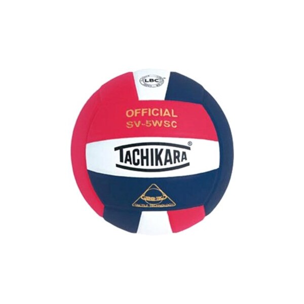 Tachikara SV5WSC.SWN Sensi-Tec Composite High Performance Volleyball - Scarlet-White-Navy SV5WSC.SWN - main