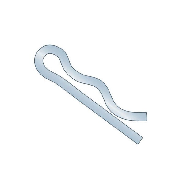 Huyett Bridge Pin, Zinc Plated Spring Steel, 0.072 in Wire Dia x 1.125 in Length x Fits 17/32 in Shaft BP-155 - main
