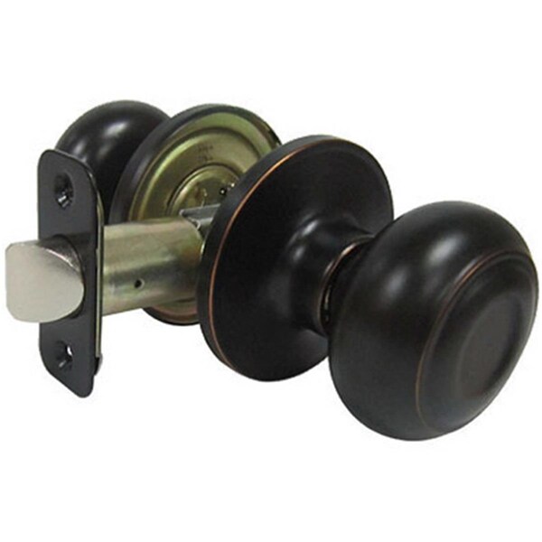 Taiwan Fu Hsing Industrial TruGuard Verona Fancy Mushroom Passage Knob Set, Aged Bronze 221799 - main