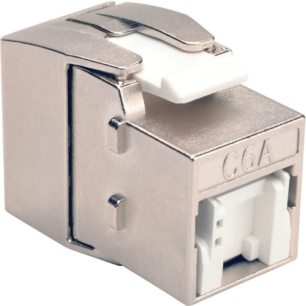 Tripp Lite Keystone Jack, Shielded, Cat6a, Cat6a, Gray N238-001-SH-TFA - main
