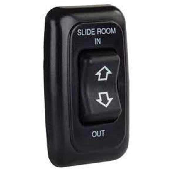 Jr Products Single Slide-out Switch Assembly with Bezel, Black JRP12285 - main