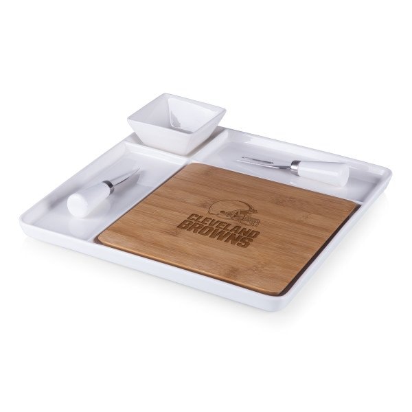 Picnic Time Family Of Brands NFL Cleveland Browns - Peninsula Cutting Board & Serving Tray 953-05-505-083-2 - main