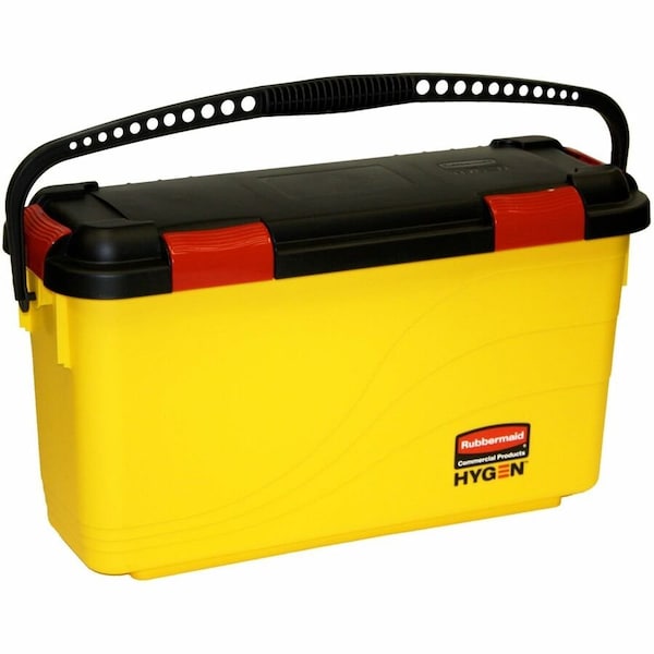 Rubbermaid Commercial 1 gal Rectangular Charging Bucket, 12 13/64 in H, Yellow, Plastic FGQ95088YEL - main