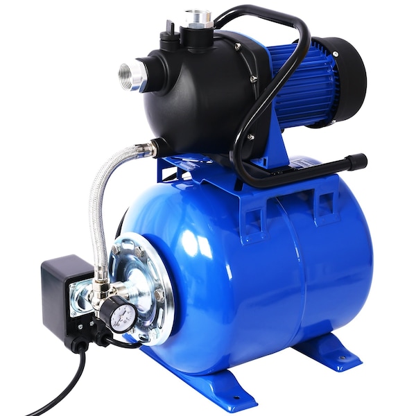 Wrightmaster 1.6 HP 1000 GPH Stainless Steel Shallow Well Pump with Pressure Tank and 4.26 ft. Power Cord ZR-46562965 - main
