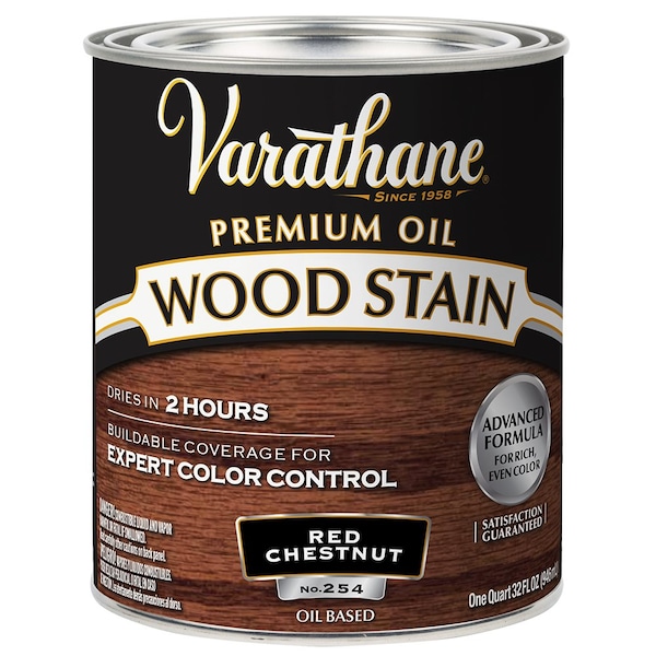 Rust-Oleum 1 Qt Red Chestnut Varathane Oil-Based Interior Wood Stain 211725H - main