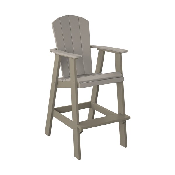 Polybird BALCONY CHAIR "BAR HEIGHT". SAND AND WEATHERWOOD POLYBIRD P4-B - main