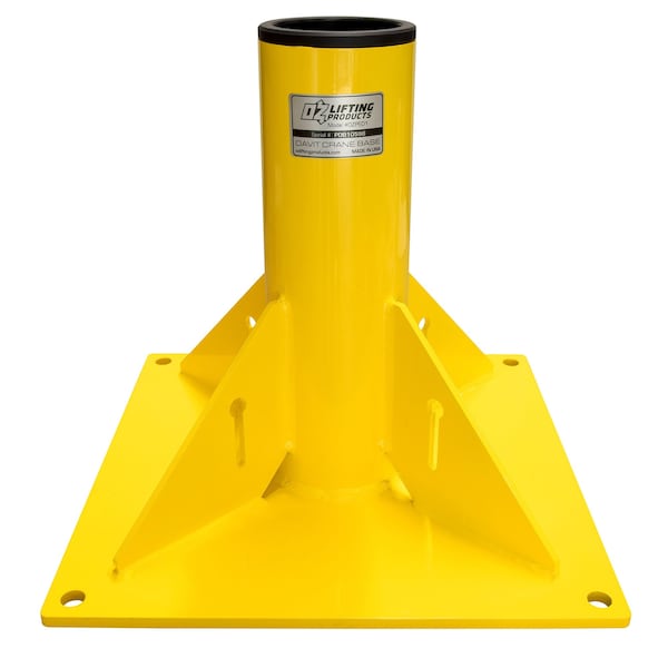 Oz Lifting Products Mounting Base, Floor Mount, 1200 lb., Steel OZPED1 - main