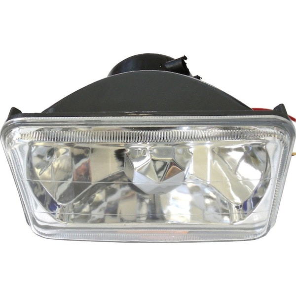 Race Sport 4X6In Diamond Cut Headlight Conversion Lens - H4 (Pair) Pr RS-7012B - main