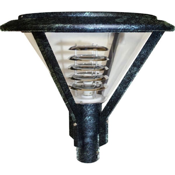 Intense 60W 120V Powder Coated Cast Aluminum Post Top Light Fixture, Verde Green IN2946919 - main