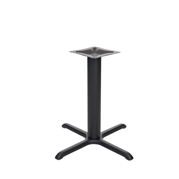 Bfm Seating Stamped Steel - 30 x 30 Cross Base - Dining Height - 4in Column - 11 7/8in Bolt-On Top Plate STB-30304 - main