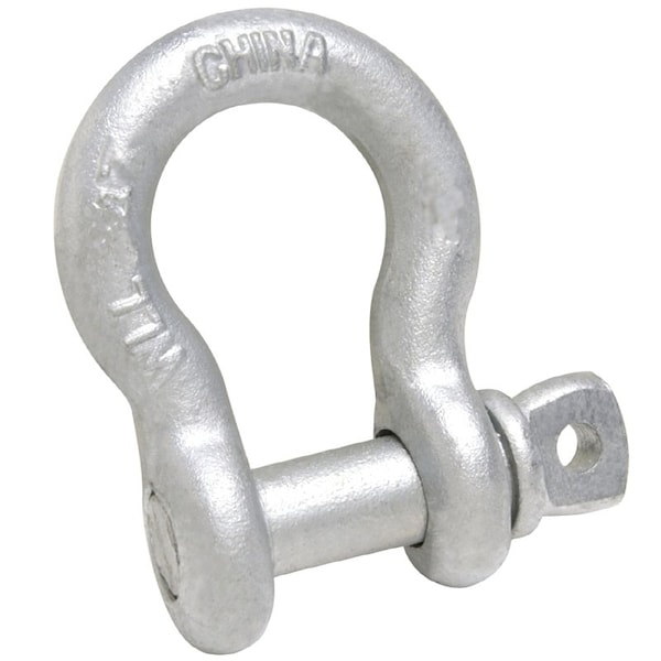 Baron Mfg Co 193Lr-1/4 Anchor Shackle, 0.5 Ton Working Load, Steel, Galvanized 193LR-1/4" - main
