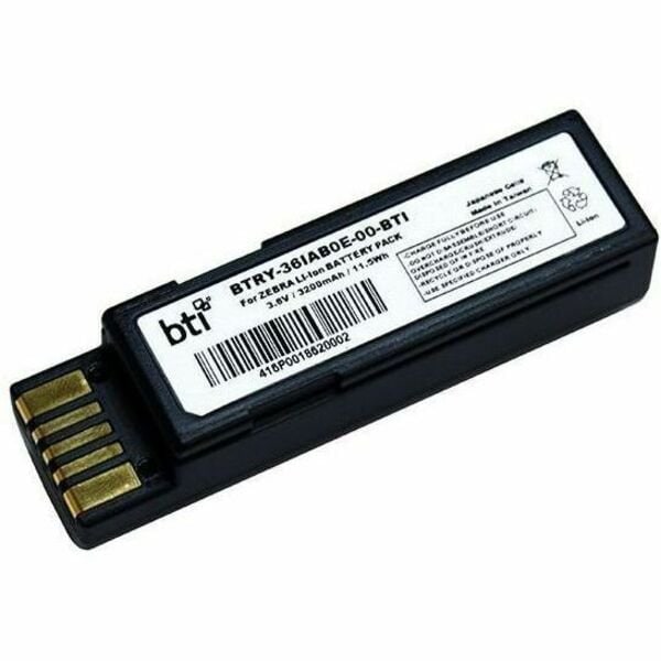 Battery Technology BTI 1-CELL 3.6V LI-ION SCANNER BATTERY FOR ZEBRA DS3600, LS3 BTRY-36IAB0E-00-BTI - main