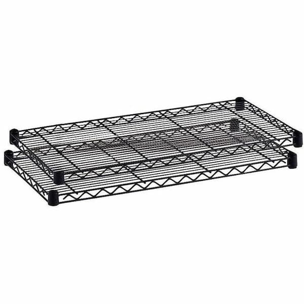 Safco Wire Shelving, 18"D x 48"W, Black 5242BL - main
