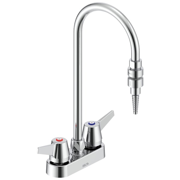 Delta Commercial W67 Series Mixing Faucet Two Handle 4 In Deck-Mount Laboratory Mixing Faucet In Chrome W6720-9-C - main