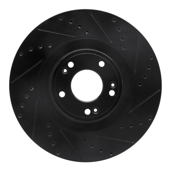 Dynamic Friction Co DFC Brake Rotor - Drilled and Slotted - Black 633-03036R - main
