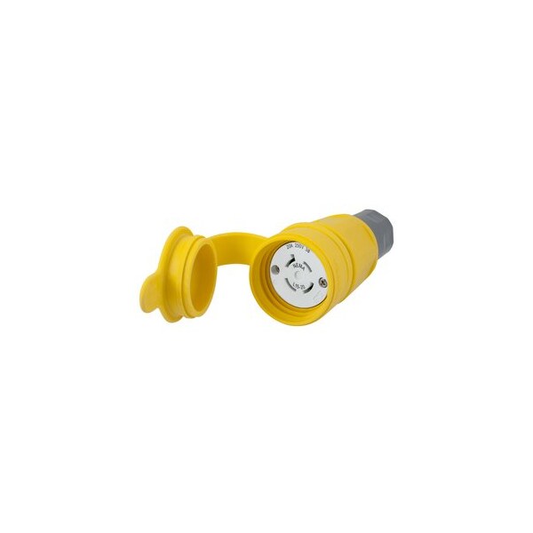 Hubbell Wiring Twist-Lock 20A 3Ph 250V AC 3P 4W NEMA L15-20R Yellow HBL27W75 - main