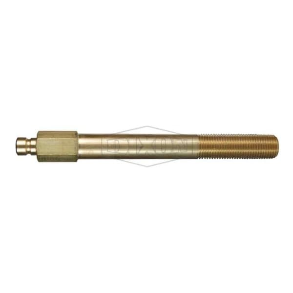 Dixon DQC CM Industrial Mold Interchange Extension Plug, 1/4-18 Nominal, Male NPTF, Brass CM2M2-B-L7 - main