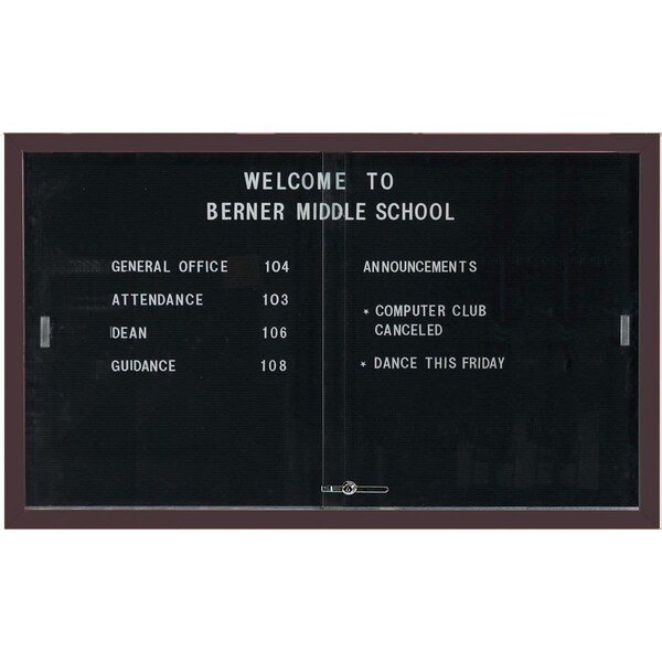 Aarco Felt, PowderCoatedBronzeAnodized, 36''Hx60''W SDC3660BA - main