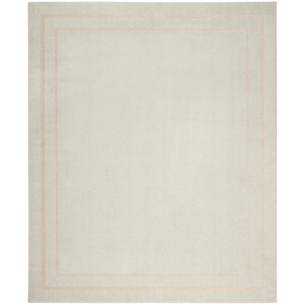 Homeroots 8' X 10' Ivory And Gold Indoor Outdoor Area Rug 573072 - main