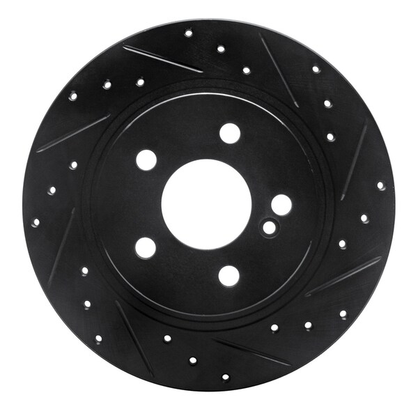 Dynamic Friction Co DFC Brake Rotor - Drilled and Slotted - Black 633-63086R - main