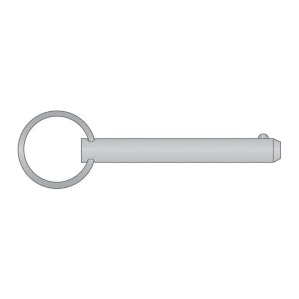 Huyett Detent Pin, 316 Stainless Steel, 0.375 in Dia x 3.000 in Effective Length x 0.379 in Hole Dia DTPS6-0375-3000 - main